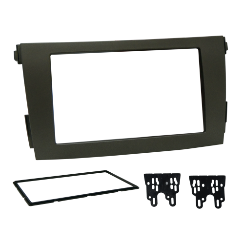 MOLDURA PAINEL 2 DIN TOYOTA COROLLA 08/13 GRAFITE FIAMON