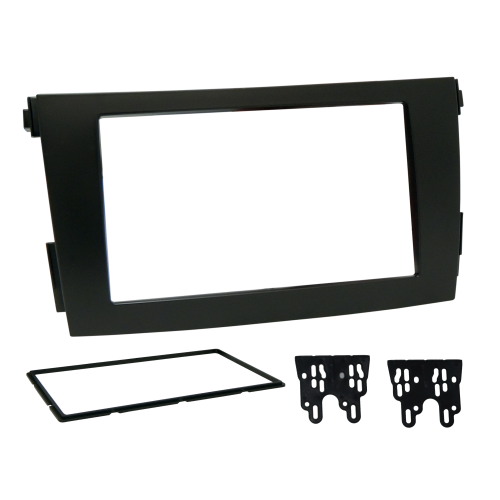 MOLDURA PAINEL 2 DIN TOYOTA COROLLA 2010 A 2011 PRETA