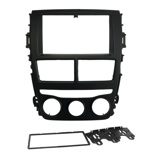 MOLDURA PAINEL 2 DIN TOYOTA YARIS 2018/2019 PRETO FOSCO