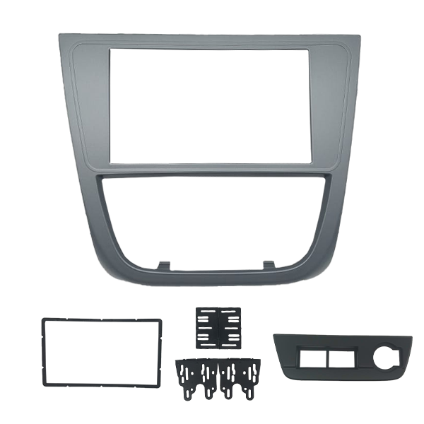 MOLDURA PAINEL 2 DIN VW GOL/SAVEIRO/VOYAGE G5 GRAFITE FIAMON ENCAIXE SOB MEDIDA FACIL INSTALACAO