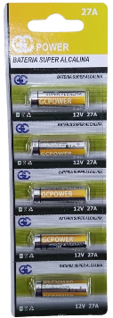 PILHA P/ CONTROLE 27A 12V GC POWER EMB. C/5