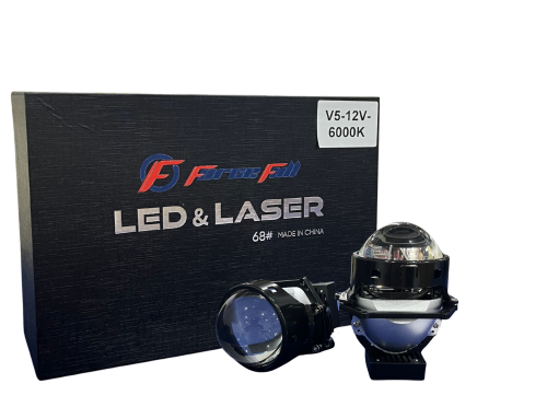 PROJETOR BILED 3" 12V FAROL BAIXO 50W FAROL ALTO 60W FORCE FULL