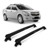 RACK DE TETO TRAVESSA L WORLD COBALT 2012 A 2016 - 4 PTS SUPORTA 45 KG PRETO