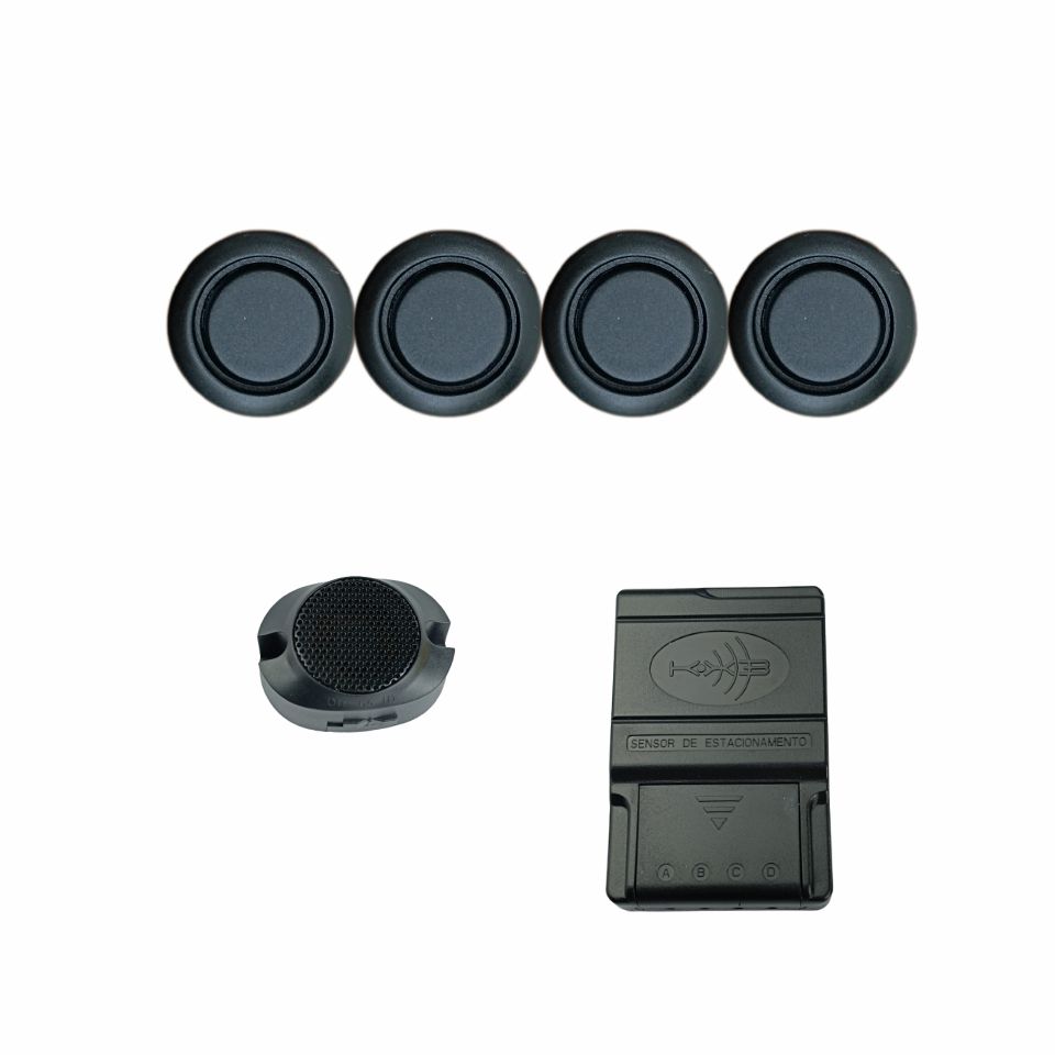 SENSOR DE ESTACIONAMENTO KX3 PRETO FOSCO TRASEIRO SONORO 18MM