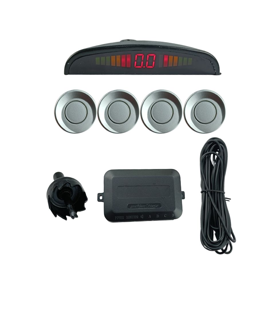 SENSOR DE ESTACIONAMENTO VX GROUP PRATA 22 MM 4 PONTOS