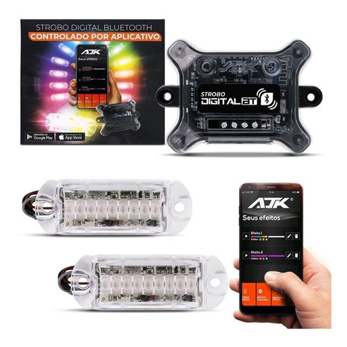 STROBO DIGITAL BLUETOOTH CONTROLADO POR APLICATIVO