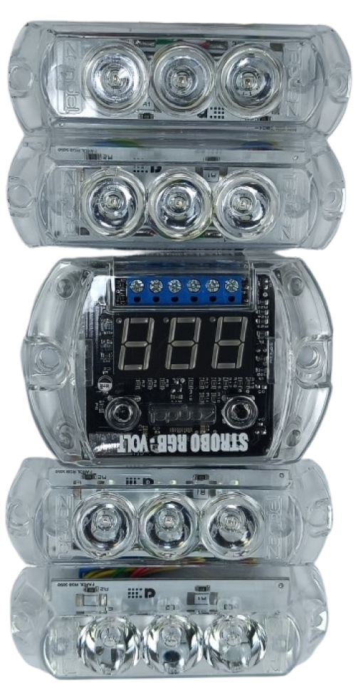 STROBO RGB VOLT MP V4 4 FAROIS COLOR