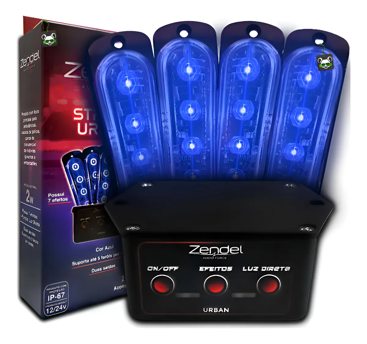 STROBO URBAN 4 FAROIS AZUL ZENDEL ZD-SUR-AZ