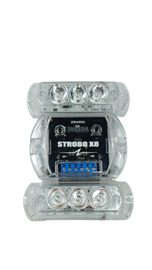 STROBO X8 2 FAROIS AMBAR ZENDEL ZD-SX-AB