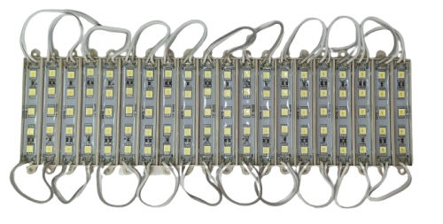 TABELA RIGIDA 5 LED 5050 SMD BRANCO 12 CARTELA C/ 20 UNIDADES