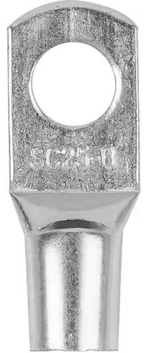 TERMINAL DE COMPRESSÃO 25 MM PRATA FURO 8 MM PCT C/ 10 UNIDADES PERMAK