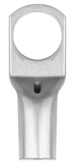 TERMINAL DE COMPRESSÃO 35 MM PRATA FURO 10 MM PCT C/ 10 UNIDADES PERMAK