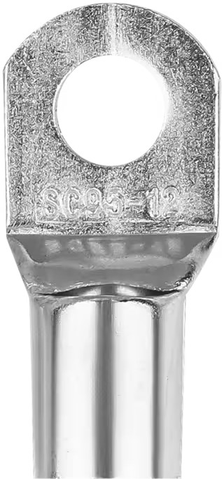 TERMINAL DE COMPRESSÃO 95 MM PRATA FURO 12 MM PCT C/ 10 UNIDADES PERMAK