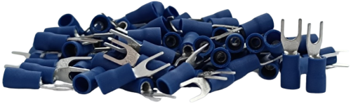 TERMINAL FORQUILHA GARFO AZUL PCT COM 100 UNID.