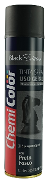TINTA SPRAY PRETO FOSCO CHEMICOLOR 400ML